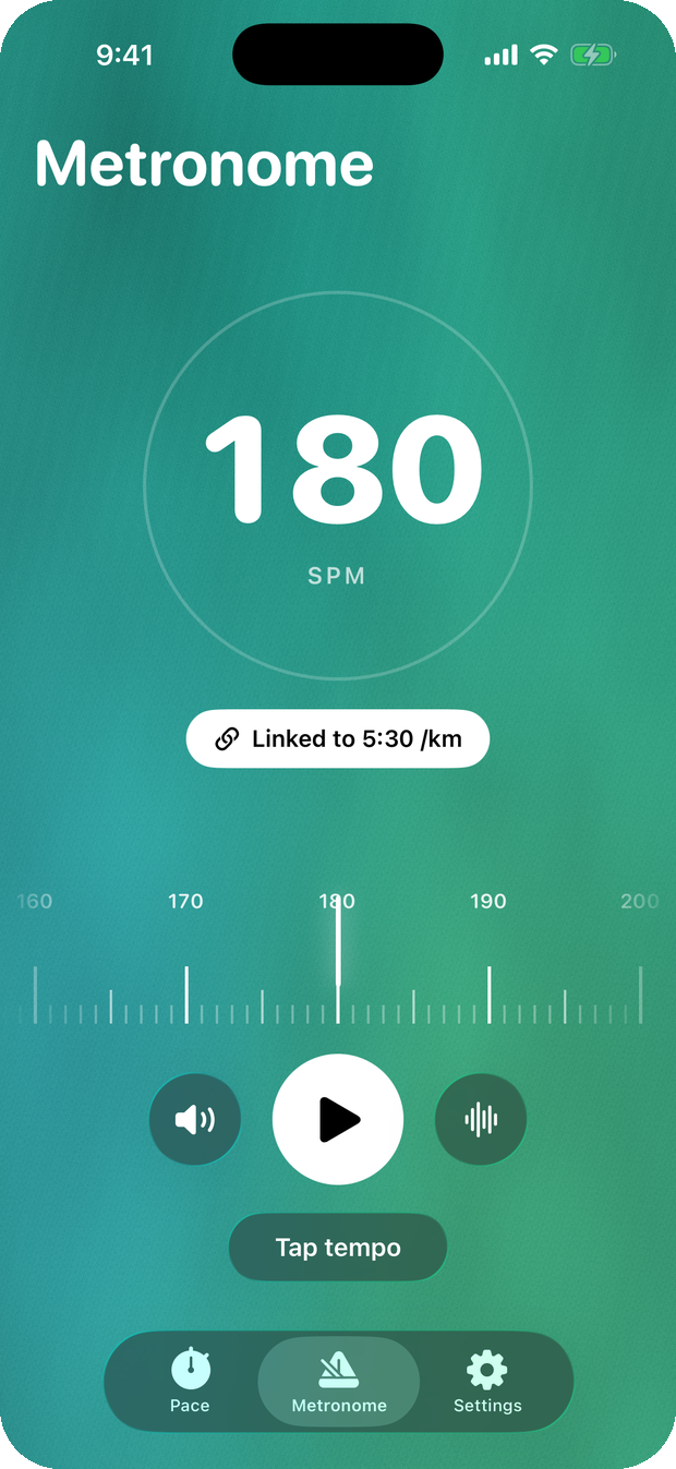 Tempo cadence metronome